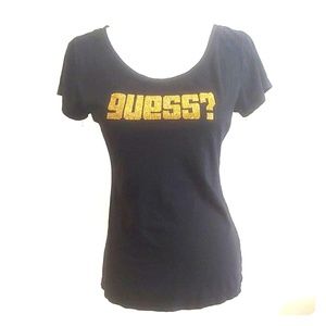 Guess▪️Gold Logo Soft Tee - SZ L